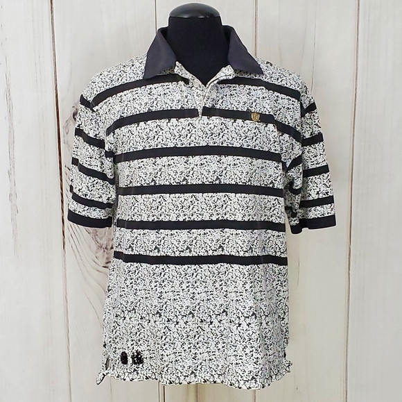 Rocawear Other - Rocawear Polo Black White Stripes Logo JayZ Medium